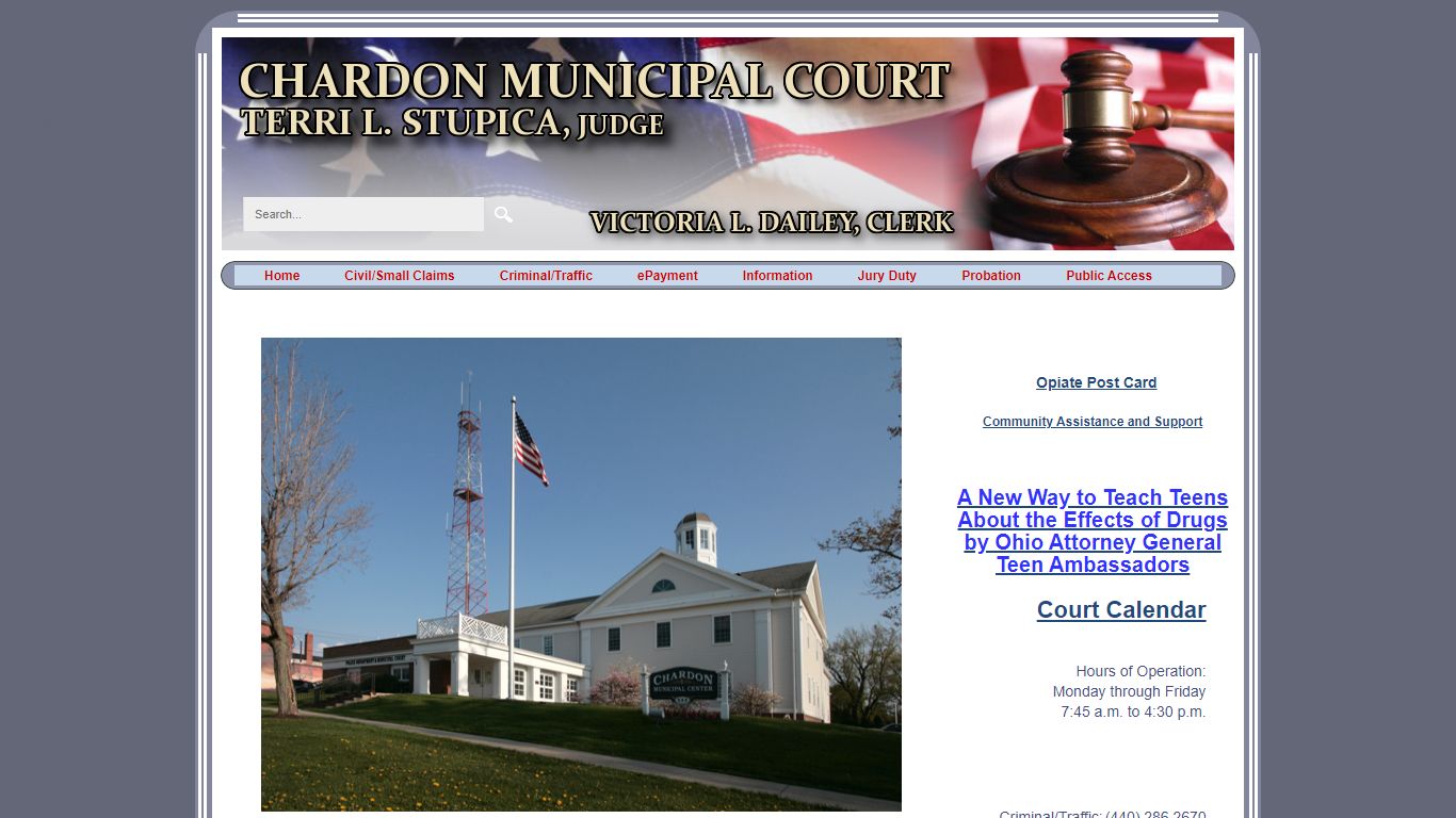 Chardon Municipal Court > Home - Geauga County, Ohio