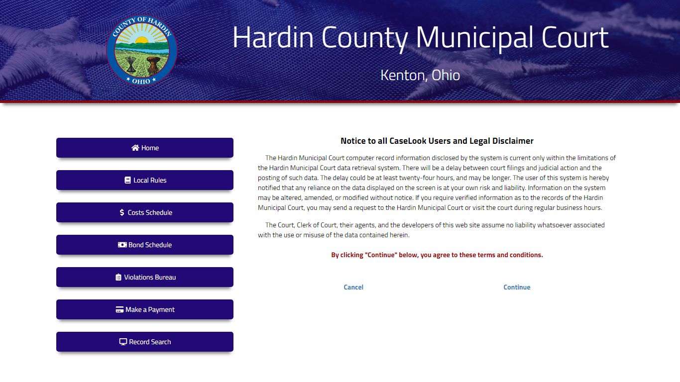 Hardin Municipal Court - Record Search